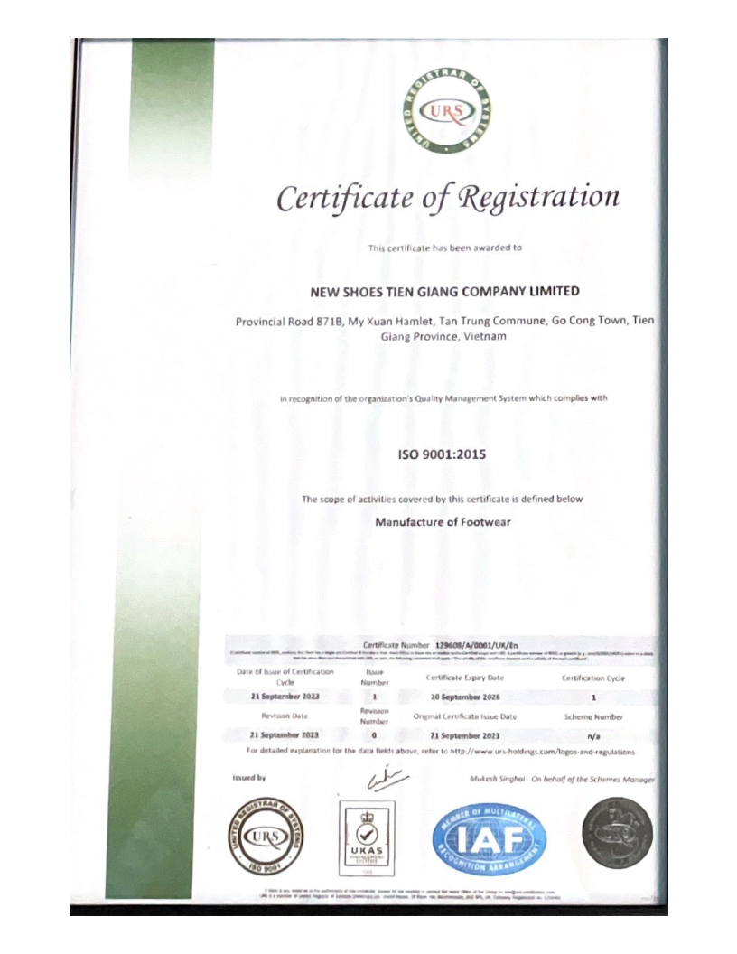 Certificate of Registration